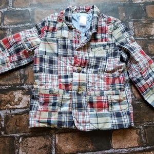EUC Janie and Jack patchwork blazer 18-24 m